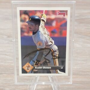 Barry Bonds 1992 Leaf Baseball Card Autographed Pittsburgh Pirates LF Signed
